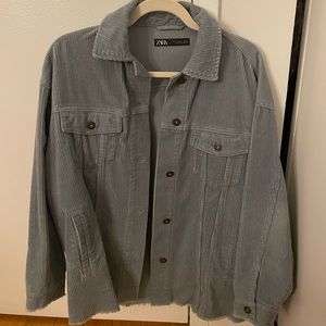 Zara Blue Corduroy Jacket